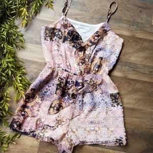 BCBGeneration • Cedar Rose Ruffle Romper